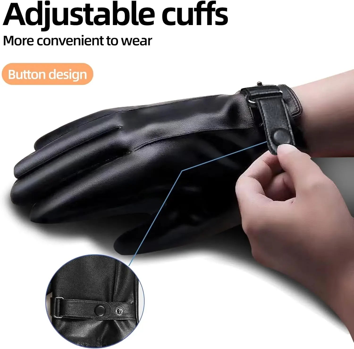 Gants Cuir Hiver